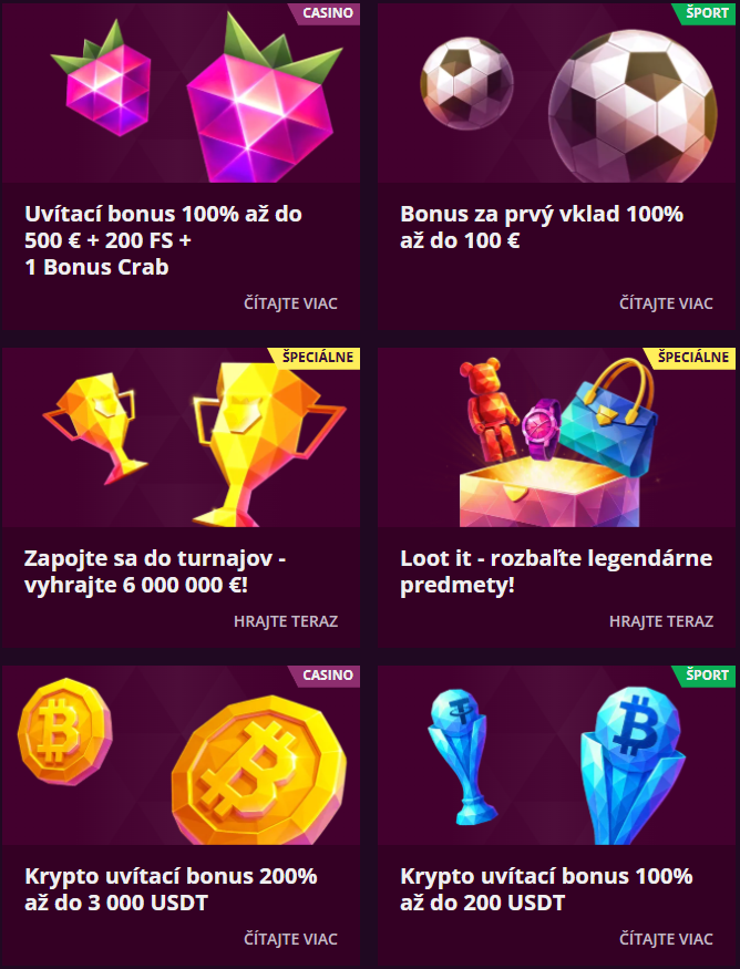 Malina casino bonus